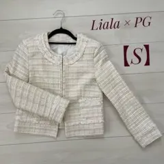 【美品】Liala × PGリアラ ミックスツイードジャケット セレモニー
