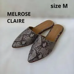 【パイソン柄】wg71 MELROSE CLAIREサンダル／ミュールsizeMのサムネイル