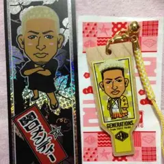 関口メンディー 千社札シール&羽子板