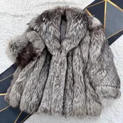 金サガ♡美品✨サガフォックスロイヤル　シルバーフォックスファーコート　ショール 金サガ♡美品✨サガフォックスロイヤル シルバーフォックス