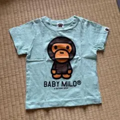 超美品⭐️BAPE KIDS BABY MILO Tシャツ ライトグリーン90cmのサムネイル