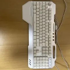 ホワイト 有線キーボードとマウス セット