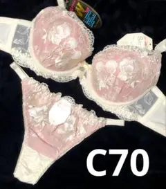 C70 豪華　エレガンスフラワー　Tバック　ブラショーツセット 綺麗　セクシー