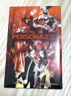 PSP版ペルソナ2罪 30周年 パッケージアート スクエア缶バッジ 達哉 舞