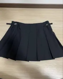 ZARAミニスカートラッププリーツスカート黒