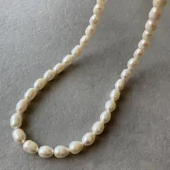 ヴィンテージ アンティーク 淡水真珠 淡水パール ホワイト ネックレス レトロ