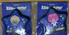 銀河特急 ミルキー サブウェイ 星形ドット アート缶バッジ　マックス　チハル