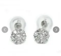 ヴァンドーム青山 エトワール デュソワール Pt950 ダイヤ ピアス