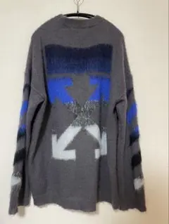 OFF-WHITE (オフホワイト) モヘアニット バッグロゴ