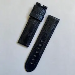 純正 オメガ アリゲーター レザーベルト 20mm ネイビー アクアテラ