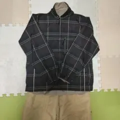 SOUTH LINE チェック柄 スキーウェア