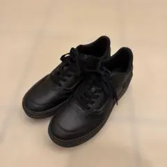 VANS ブラックレザー スニーカー　25cmのサムネイル