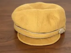 可愛い！Chubby pucksレトロな黄色のキャスケット57、5