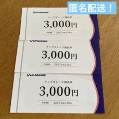 アップガレージ 株主優待券 3000円 - メルカリ