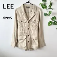 【リー】サファリジャケット ミリタリー コットンリネン