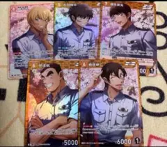 名探偵コナン TCG 黒影の襲来 SR R 安室 松田 諸伏 萩原 伊達 5種②