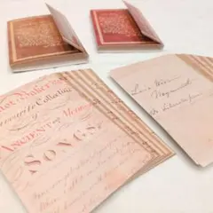 * コラージュ ビンテージ スクラップブック ペーパー 素材 手紙 メモ帳