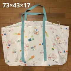 お昼寝布団バッグ　保育園　73 43 17 不織布　綿　布　紐　花　入園準備
