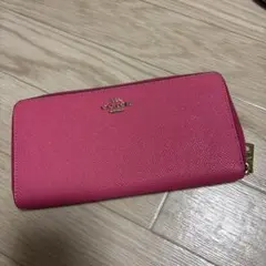 ⭐️新品⭐️未使用 コーチ COACH 長財布 濃いピンク - メルカリ