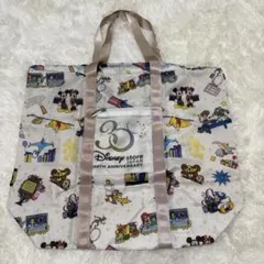 ディズニーストア ジャパン 30th ポケッタブル巾着トートバッグ 未使用