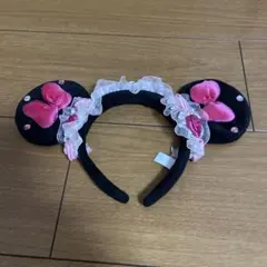 ミニー カチューシャ ピンク 薔薇