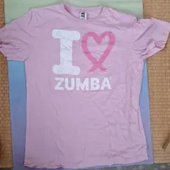I ♥ ZUMBA ピンクTシャツ ワンサイズ