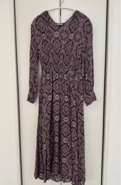 N.Natural Beauty Basic 花柄長袖マキシワンピース