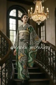 ◆極上の総絞り♦︎緑色振袖フルセット♦︎成人式