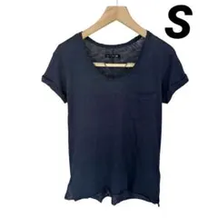 rag & bone 半袖 ポケットTシャツ カットソー ロールアップ袖 Sのサムネイル