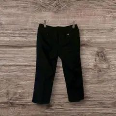 美品 ユナイテッドアローズ カジュアルパンツ S相当 黒 ストレート クロップド