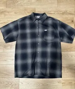 ゆ*ゆ様 CALTOP 半袖シャツ ブラック グレー チェック柄 L