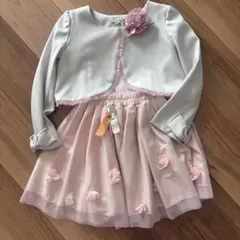 ボレロとスカートとコサージュ　3点セット 120