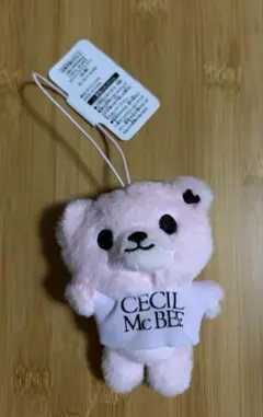 CECIL McBEE セシルベア マスコット ピンク ぬいぐるみ ロゴT
