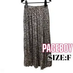⭐️A904⭐️ PAGEBOY ♥ ヒョウ柄 シャイニーシアープリーツスカートのサムネイル