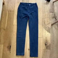 デニム風　ストレートパンツ 150 ストレッチ