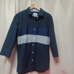 TRANS LAND 七分袖シャツ LL ネイビー