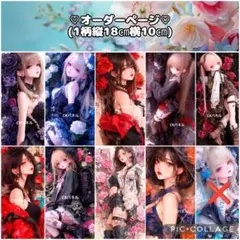 【オーダーページ】♡女の人 薔薇 縦長 パネル生地♡