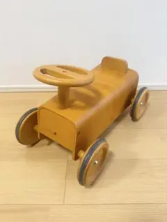 無印良品 四輪車 木製 室内用 三輪車 乗用 ナチュナル 良品 廃盤品