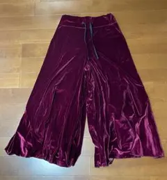美品】キャピタル ニットベロア オーロラ パンツ スカンツ ガウチョ