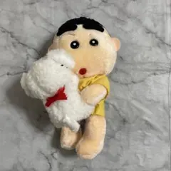 【当時物・希少】しんのすけ&シロ抱っこ クレヨンしんちゃん ぬいぐるみ 非売品