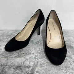 FABIO RUSCONI ファビオルスコーニ黒スエード アーモンドトゥ