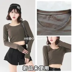 ダーリッチ darich カットクロップドトップス Tシャツ C-GRYのサムネイル