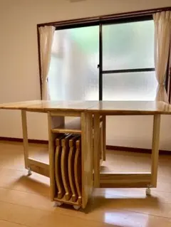 イケア バタフライテーブル ゲートレッグテーブル ナチュラル バーチ材