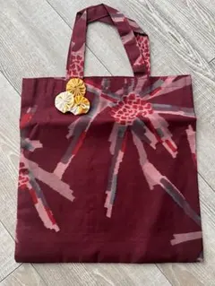 手作り花柄 和風バッグ