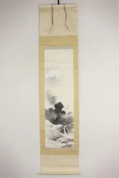 K222 梅庭 「金閣積雪之図」 掛軸 日本画 紙本 共箱 K222 梅庭 「金閣積雪之図」 掛軸 日本画 紙本 共箱 | Mercari