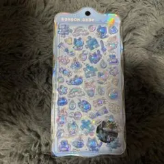 ボンボンドロップシール　ちゅるきら　よるねこボンボン　オーロラ