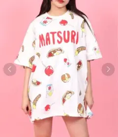 新品サイズ1☆PUNYUS☆プニュズ☆総柄Tシャツ☆まつり☆祭り☆MATSURIのサムネイル