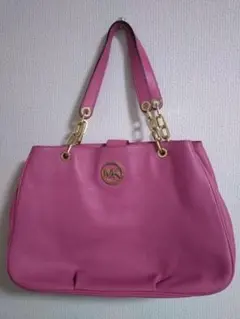 MICHAEL KORS ハンドバッグ ピンク チェーンのサムネイル