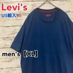 ●T200【US輸入】リーバイス 半袖Tシャツ ブルー系 men's【XL】
