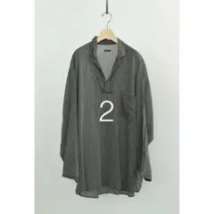 comoli 26SS ストライプスキッパーシャツ size3 - メルカリ